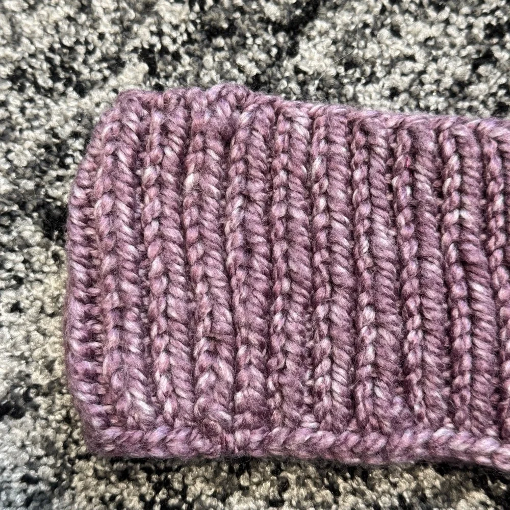 Elegant Mauve Knit Headband